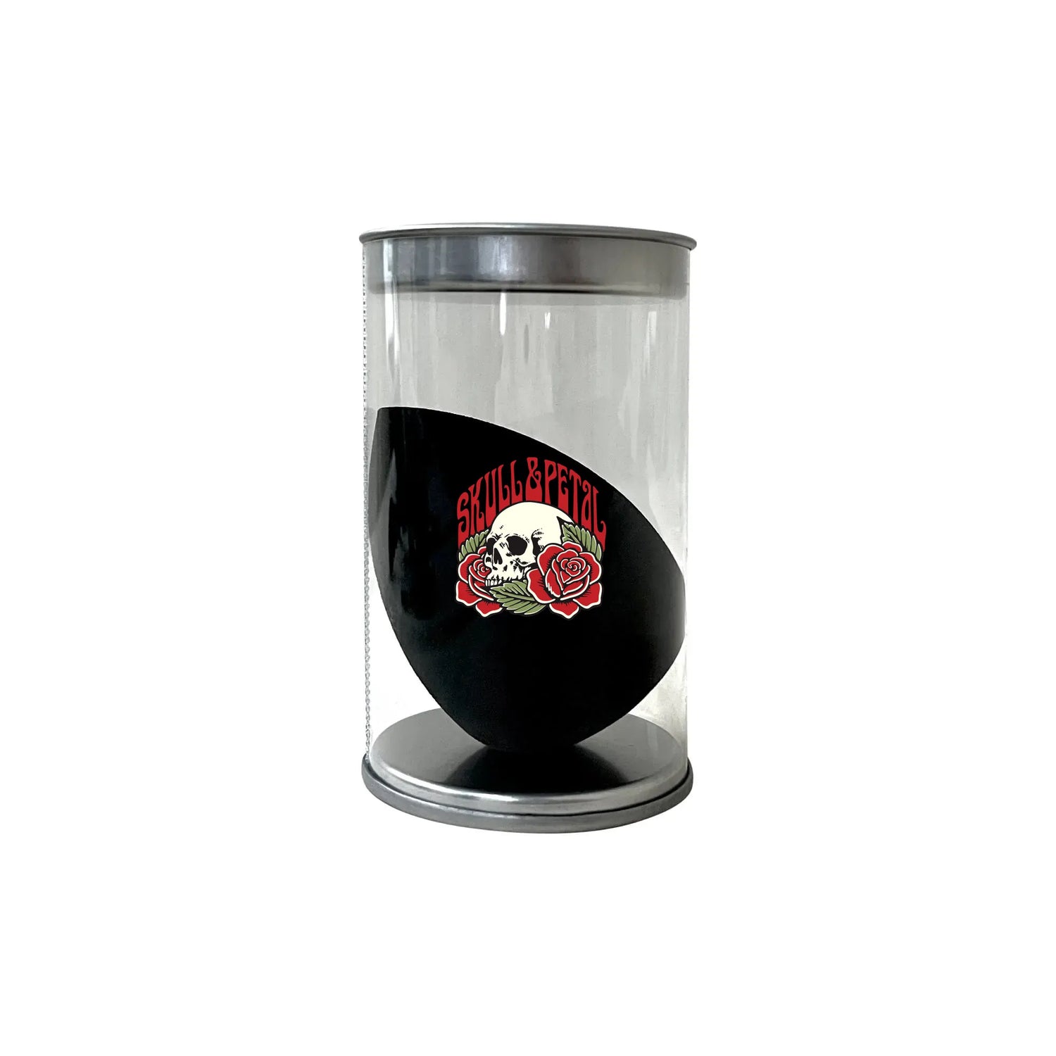 Classic blender tool in clear packaging with the Skull & Petal logo on it